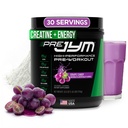 JYM Supplement Science Pre JYM Grape Candy Pre Workout Powder for Men & Women, BCAAs, Nootropics, Creatine HCI, Citrulline, Beta-Alanine, Betaine, Taurine, Huperzine, 30 Servietten