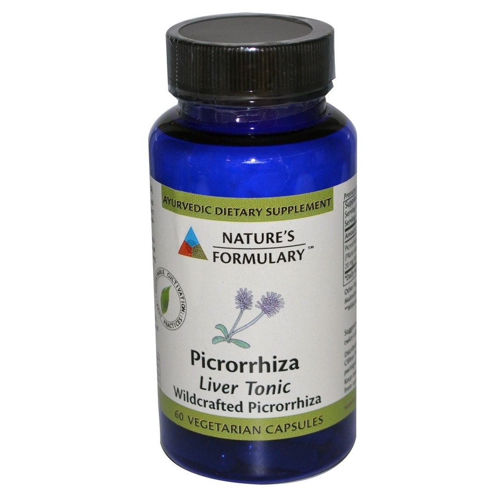 Nature's Formulary Picrorrhiza Vegetarische Kapseln, 60 Graf