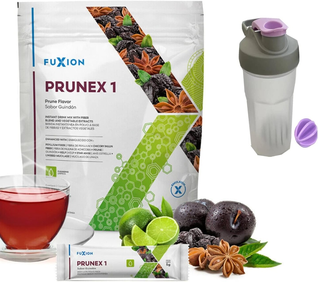 FuXion Prunex 1-Best Colon Cleanse Detox Tea w. Prune Flavor, Liberate The Transit in Ihrem Verdauungssystem-28 Sticks