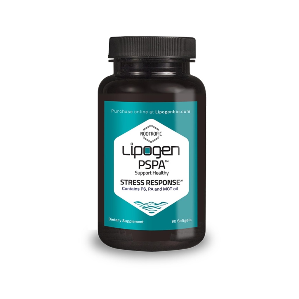 PSPA Stress Relief Supplement and Cortisol Manager | Keeps You Calm and Relaxed | Support Immune System | Phosphatidylserine, Phosphatidic Acid: 90 softgels, 30 Days Supply