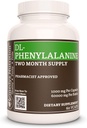 Remedys Ernährung DL-Phenylalanin (DLPA) | 1.000 mg, 60 Vegan Kapseln Nahrungsergänzungsmittel | Zwei Monate Versorgung