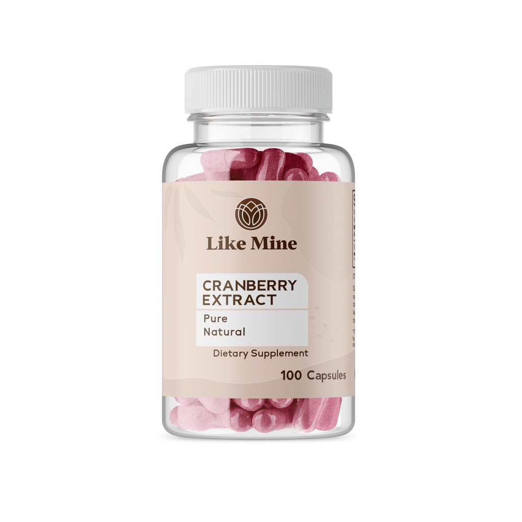 Wie Mine Cranberry Extract (100 Kapseln) Rein, keine Zusatzstoffe, Einzelzutat (100 Zähler)