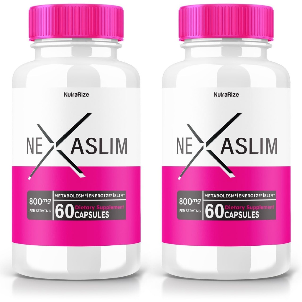 (2 Pack) Nexaslim Capsule, Nexaslim Metabolism Booster Formula, Dietary Supplement for Advanced Weight Loss, Maximum Strength All-Natural Pills for Targeting Belly Fat, Nexa Slim Review (120 Capsules)