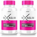 (2 Pack) Nexaslim Capsule, Nexaslim Metabolism Booster Formel, Nahrungsergänzung für erweiterte Gewichtsverlust, maximale Stärke All-Natural Pillen für Targeting Belly Fat, Nexa Slim Review (120 Kapseln)