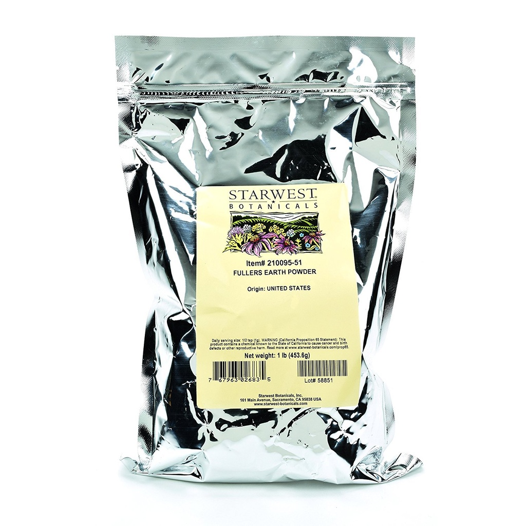 Starwest Botanicals Fuller's Earth Powder, 1 Pfund