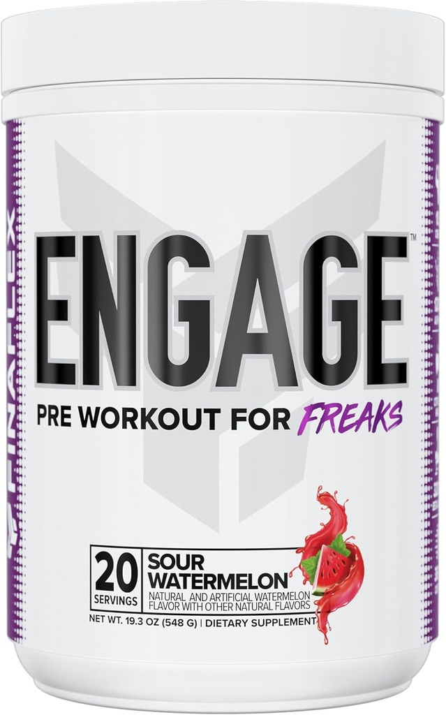FINAFLEX Fertigstellung, Sour Watermelon - Train Harder, Longer & Stronger - Inklusive Kreatin, Beta-Alanin, Alpha GPC, Citrulline & Caffeine - 20 Servietten