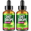 (Pack von 2) Diät Tropfen - Made in USA - Appetit Suppressant für Frauen & Männer - Natürliche Stoffwechsel Booster - Diät Tropfen mit Garcinia Cambogia, L-Arginin & L-Glutamin 1 Fl Oz