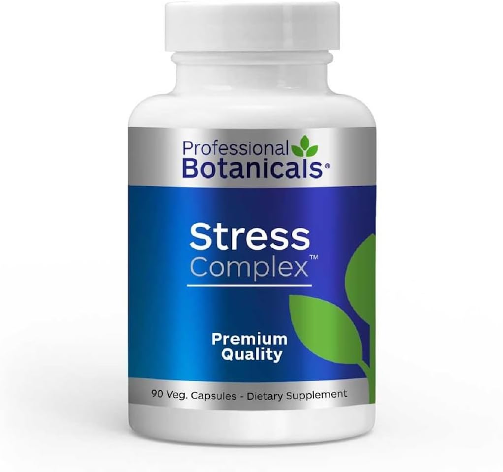 Professional Botanicals Stress Complex, Stress, Energie und Stimmung Unterstützung - 60 Vegetarische Kapseln