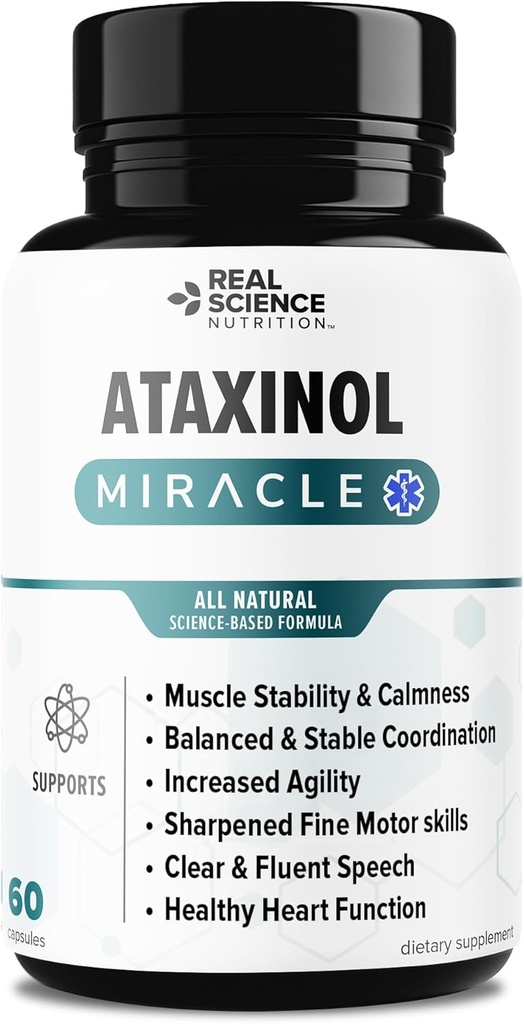 Bietet Ataxinol Wunder für Ataxia Relief, Muscle Tremors, beeinträchtigte Balance, abnehmende Koordination, Verlust von feinen Motor Geschicklichkeiten, verschluckte Rede und Herzprobleme.