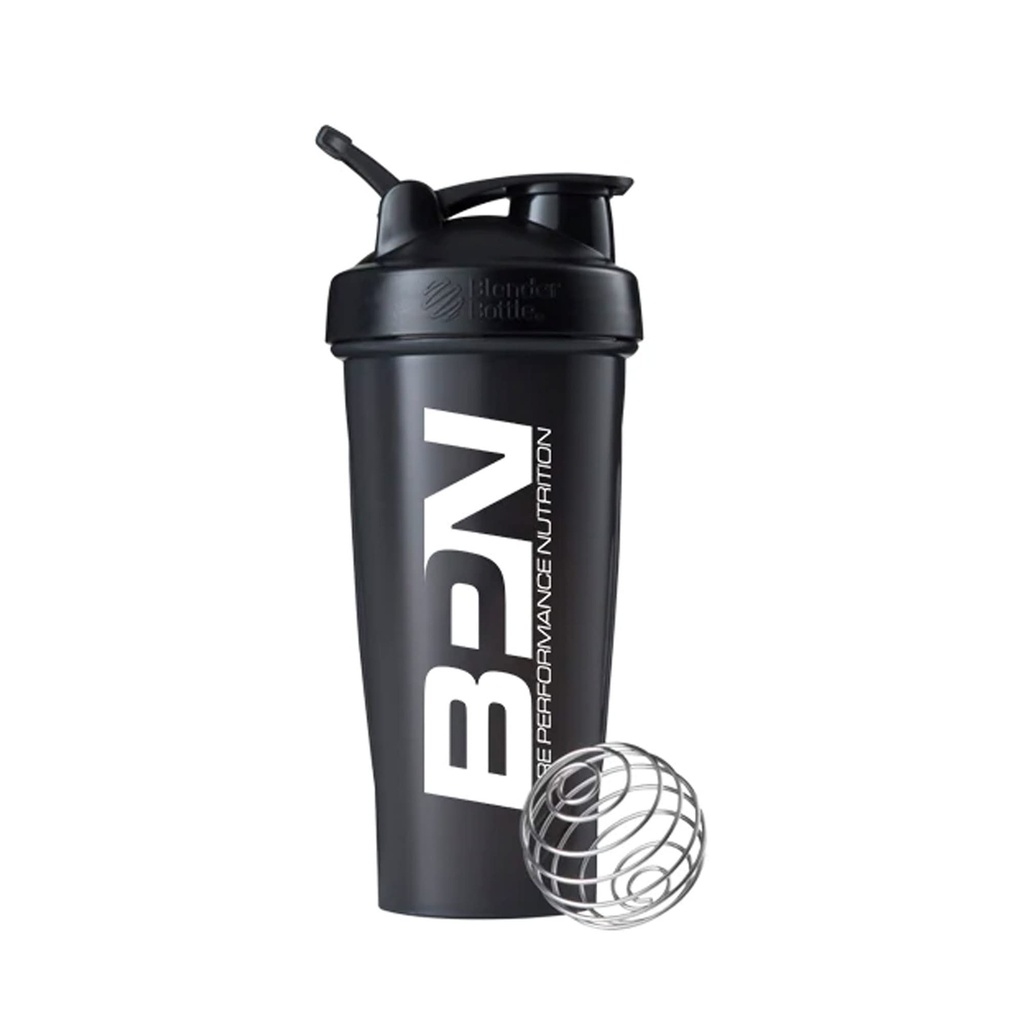 BARE PERFORMANCE NUTRITION Blender Bottle Shaker Bottle, 28 oz Shaker Bottle mit Draht Whisk, Schwarz