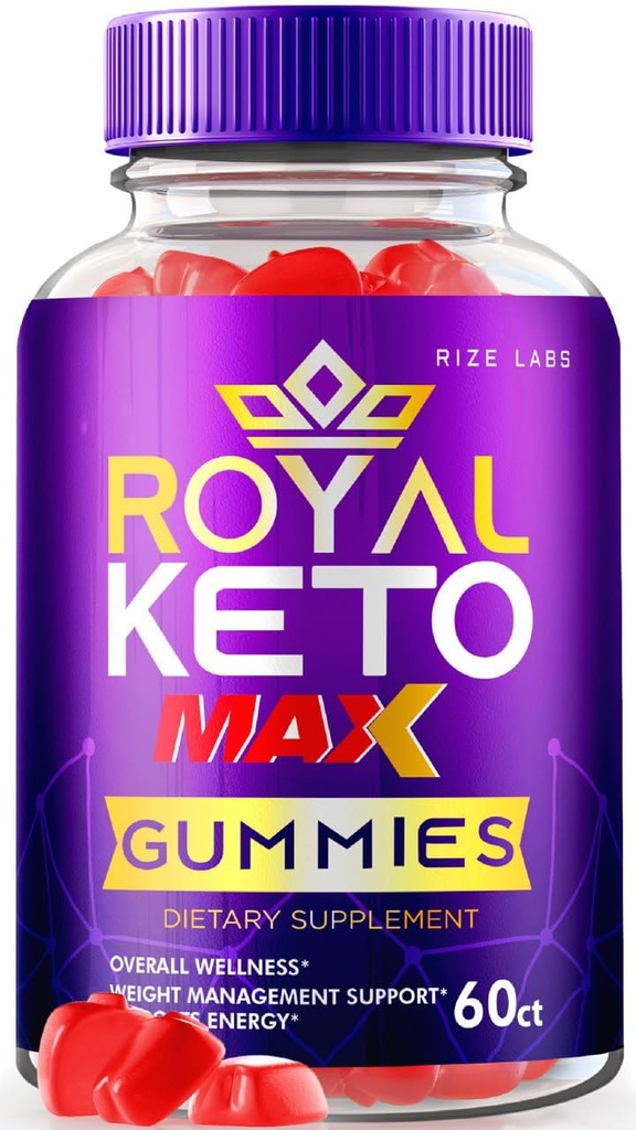 Royal Keto Gummies - ACV Organic Support for Belly Fat & Weight Loss Diet, for Men & Women Apple Cider Vinegar Extra Strength Gummies 1000mg (60 Gummies)