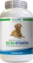Hundefutter - Ultra Vitamine und Mineralstoffe für Hunde - Beste Gesundheit für Hunde - Natürliche Tücher - essentielle NUTRIENTen - Hund Vitamin b Complex - 1 Flasche (90 Tücher)