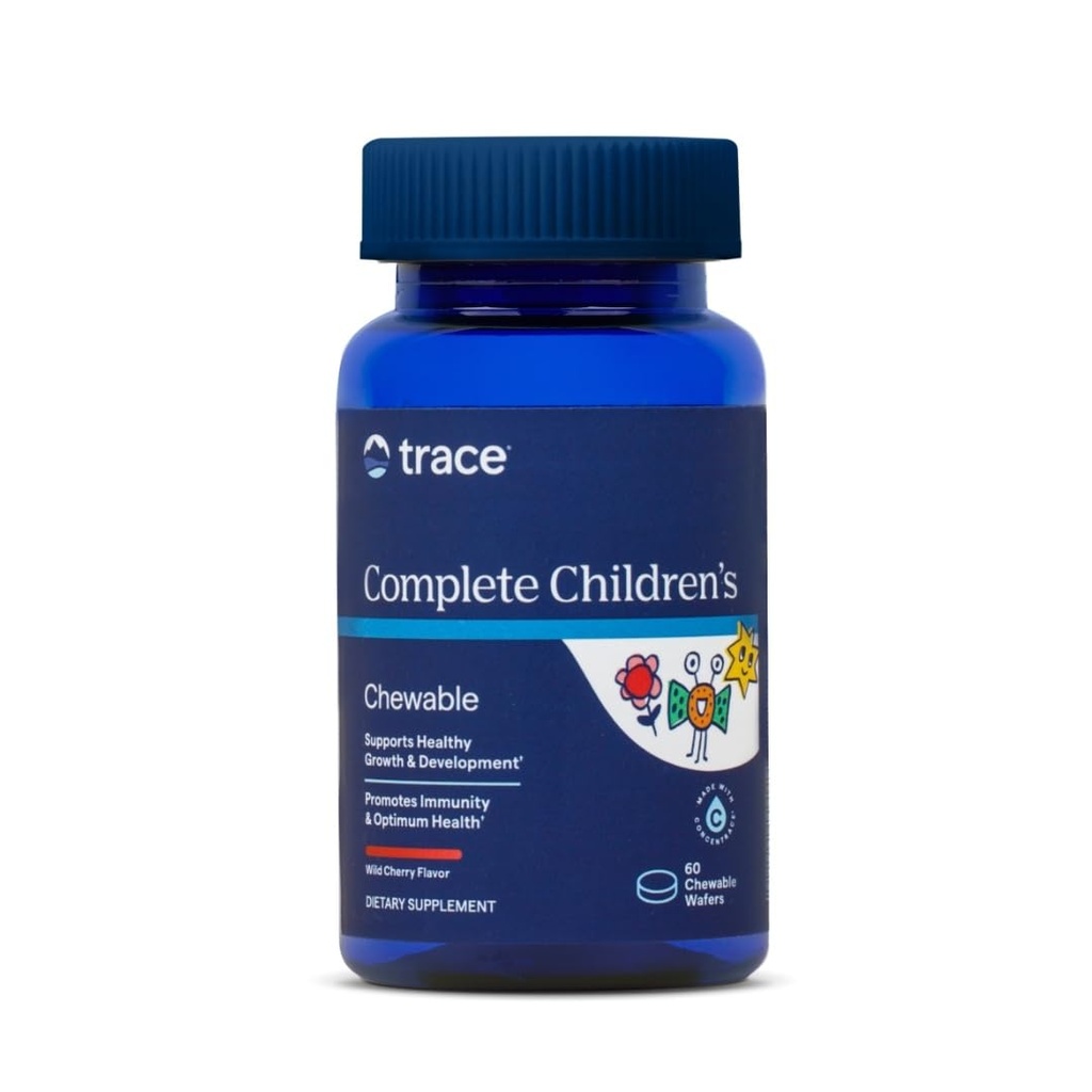 Trace Minerals Complete Children's Chewable - Glutenfreies Multivitamin für Kinder - Kaubare Multivitamin-Ergänzung zur Unterstützung von Gesundheit und Entwicklung - 60 Kaugummis (30 Portionen)