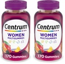 Centrum MultiGummies Gummy Multivitamin für Frauen, Multivitamin/Multimineral-Ergänzung mit Vitamin D3, B Vitamine und Antioxidantien, sortierte Frucht Geschmack - 170 Count (Pack von 2)