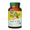 MegaFood Baby & Me 2 Pränatale Präbiotika und Probiotika für Frauen & Entwicklung Baby mit 30 Billion CFU, Vegetarisch und Non-GMO, 60 Caps (30 Servietten)