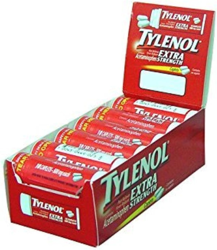 Tylenol Extra Strength Caplets mit Acetaminophen, Reisegröße, 10 ct
