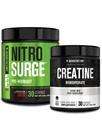 Jacked Factory NITROSURGE Pre Workout Supplement (Cherry Limeade) Kreatin-Monohydrat-Pulver (150g) für Muskelwachstum, erhöhte Stärke, verbesserte Energie
