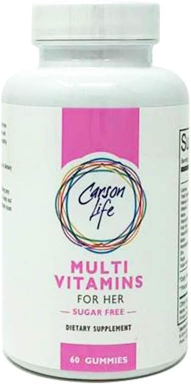 Carson Life Women’s Multivitamin Gummies - 60 Chewable Gummies - Boost Immune System - Sugar Free, Gluten Free Dietary Supplement - Fruit Flavored - Made in The USA (60 Gummies)