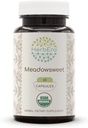 HerbEra Meadowsweet USDA Organic 60 Capsules | Natural Herbal Supplement | Certified Organic Vegetarian Capsules and Organic Meadowsweet (Filipendula ulmaria) Getrocknete Kräuter (60 Kapseln)