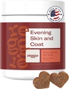 Reggie Skin & Coat Ergänzungen für Hunde | Omega-3 Fish Oil & Vitamin E für juckende Hautentlastung, Shedding & Shiny Coat | Natürliche Hunde Haut & Coat Chews | Vet-Approved & Made in USA | 60 Soft Chews