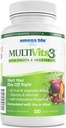 Multi Vits 3 Multivitamin - 2 pro Tag - 70+ Zutaten - 42 Früchte & Gemüse - CoQ10 für Herzgesundheit - Gehirn, Energie, Vision-Unterstützung - Vitamine & Mineralien - 60 Portionen