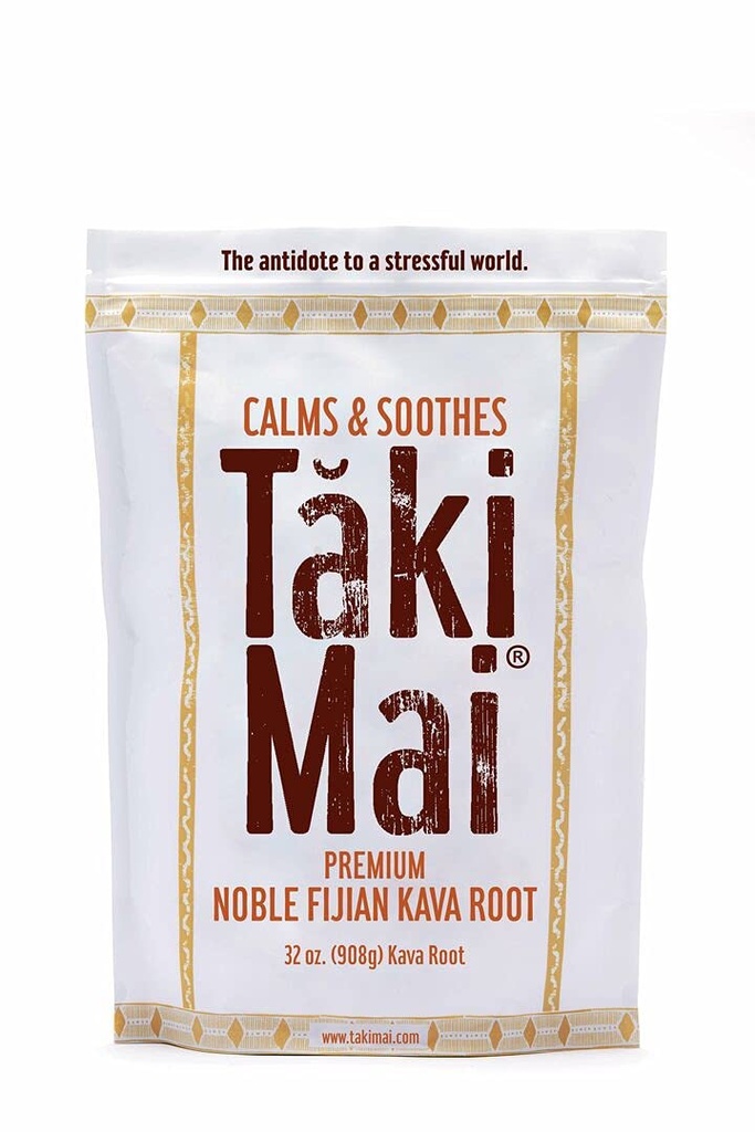 Taki Mai Noble Kava Kava Root Powder 32oz – Authentic Traditional Grind, Natürliche Selbstentspannung, Restvolle Nächte und ruhige Rituale, 100% reine Noble Kava