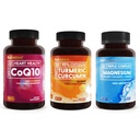 BioEmblem Triple Magnesium Complex und Kurkuma Supplement und CoQ10 mit BioPerine