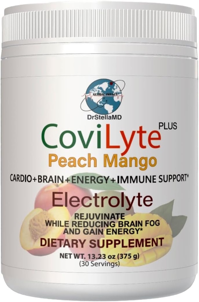 CoviLyte Peach Mango - Elektrolyt, Energy drink, 30 Portionen (Pack von 1)