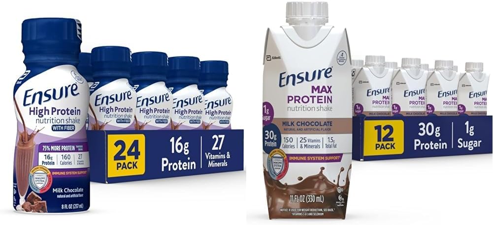 Vergewissern Sie sich High Protein Nutritional Shake mit Fiber & Max Protein Nutrition Shake mit 30g Protein, 1g Zucker, High Protein Shake, Milk Chocolate, 11 Fl Oz (Pack von 12), Liquid, Halal