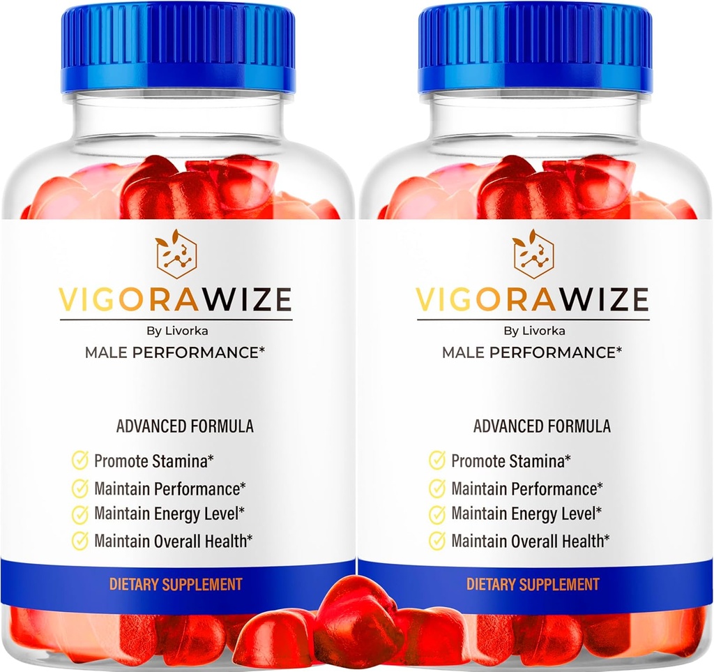 (2 Pack) Vigorawize Gummies, Vigorawise Gummies, Vigorwise Gummies, Vigora Wize Advanced Formula Gummies, Vigora Wise Daily Support Gummies, Vigora Wize Health Supplement, 120 Gummi für 2 Monate