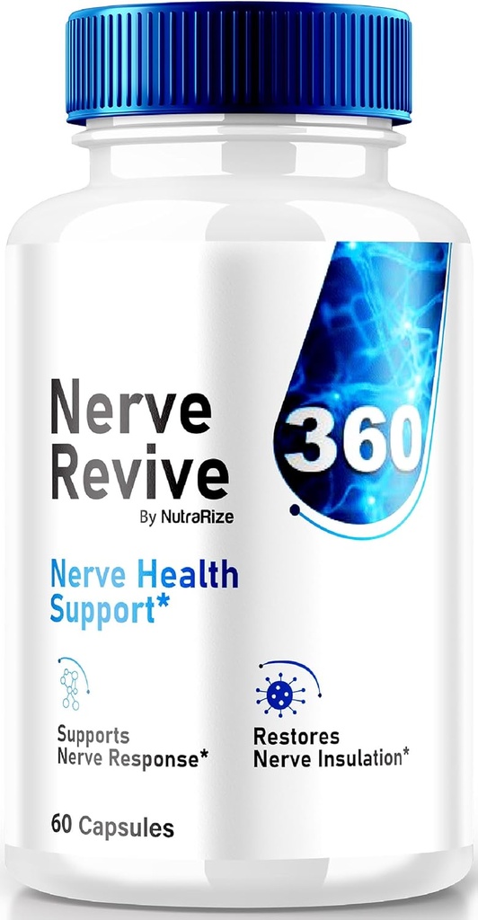 Nerve Revive 360 Supplement, Alle natürlichen Nerve Unterstützung für allgemeine Wellness, Premium-Formel, NerveRevive 360 Vitamin Capsules, Offizielle Bewertungen (60 Kapseln)