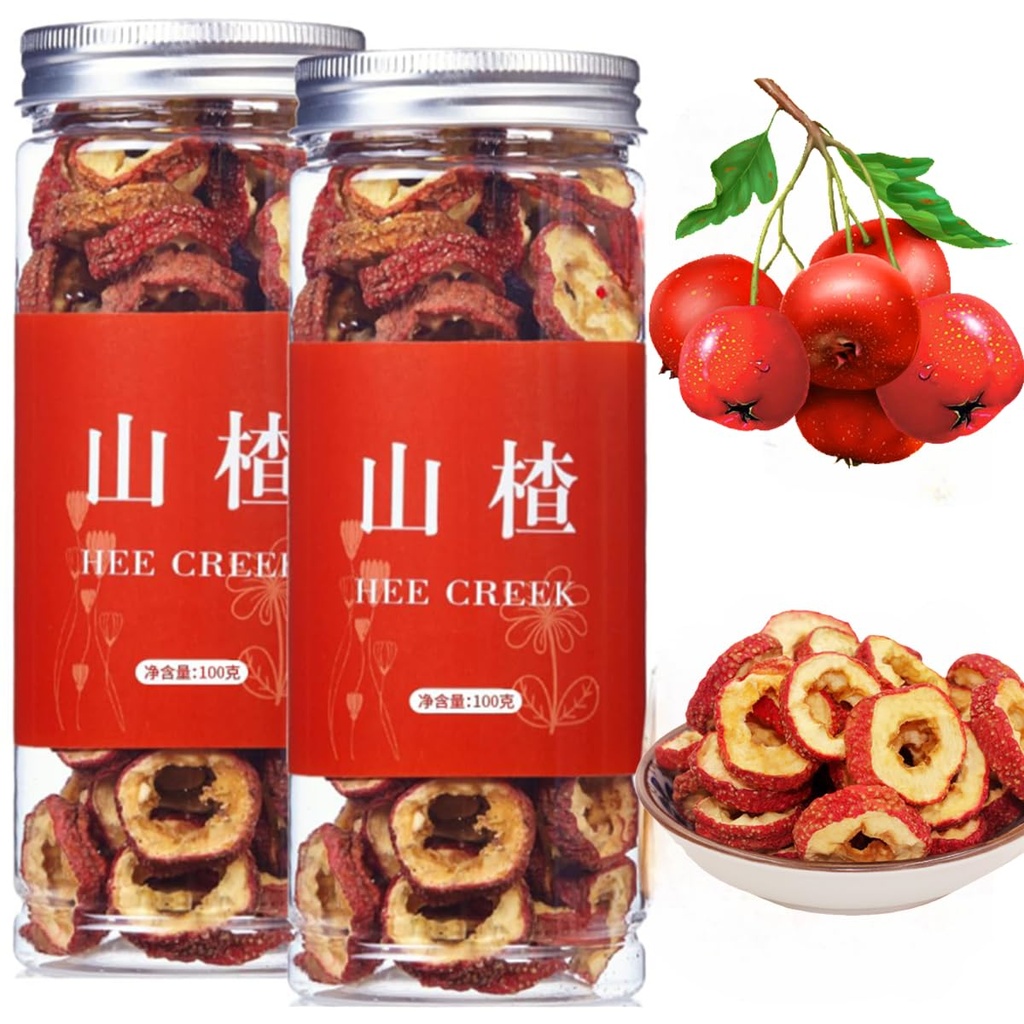 Hee Creek Hawthorn Beere Tee 山 Seedless Dried Hawthorn Slices 7.06oz / 200g Sun-Dried Hawthorn Slices, Tee Infusion, Natürlich getrocknet Berry Slices, Þ核ϊ干