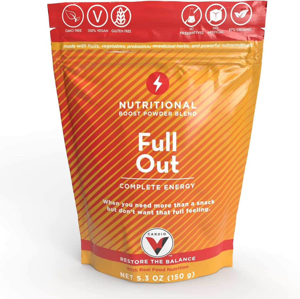 FullOut - 30 Portionen Nährstoff-Packed Tägliche Steigerungen für Jitter-freie nachhaltige Energie Verbesserung Gesamtkörperleistung und Endurance steigert Gesamtgesundheit und Immunität
