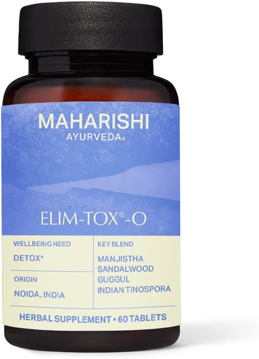 Maharishi Ayurveda - Elim-Tox Detox Management Kräuterergänzung | Ergänzung für eine effektive Colon Cleanse | Ganzkörper-Detox-Reinigung (60 Tabletten - 500mg)