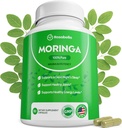 Rosabella Moringa Kapseln - reines Moringa-Pulver, Energie, Haut, Immun- & Gut-Gesundheit Superfood, Reich an Antioxidantien, essentielle Vitamine & Aminosäuren, natürliche grüne Superfood-Ergänzung - 60 Zähler