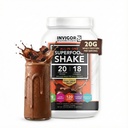 INVIGOR8 Superfood Gras Fed Whey Protein Isolate Shake Chocolate Brownie Gluten-Free und Non GMO Meal Ersatz mit Probiotics und Omega 3 (645g)