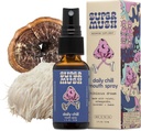 SuperMush Daily Chill Mouth Spray - Pilz-Spray-Ergänzung Reishi - Hibiscus & Ashwagandha gemischte Pilze Extrakt reine flüssige Sprays - Stress-Relief, Relaxing & Calming - 30ml Bio Lion's Mane