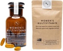 Movita Women’s Daily Multivitamin Bottle & Pouch Bundle - Organic Fermented Whole Foods for Enhanced Energy, Immunity & Vitality - Vegan, Glutenfrei, Non-GMO
