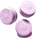 Extra Small Single Pill Box for Purse (3 Pack), Aluminum Screw Top Pill Container, 3 Times a Day Portable Waterproof Single Pill Case for Vitamins, Fish Oils, Supplements (Light Purple)