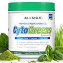 ALLMAX Naturals CytoGreens Super Greens Powder, Premium Green Superfood with Greens, Superfoods, Daily Greens Supplement, Acai Berry Green Tea, 60 Servings