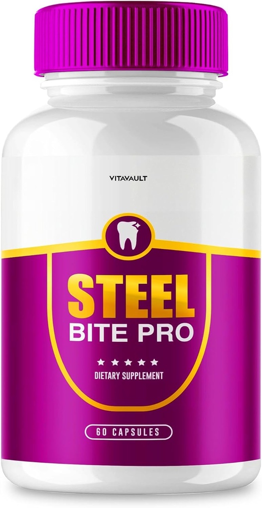 (1 Pack) Steel Bite Pro für Zahn- und Zahnfleischreparatur, Authentic Steel Bite Pro Supplement, Dental Health Support Capsule, Zephyr Organics, One Bottle