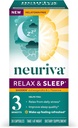 NEURIVA Melatonin Kostenlose natürliche Schlafhilfe Ergänzung mit L-Theanine, um Ihnen zu helfen, entspannen & Ashwagandha, um Restaurative Schlaf zu unterstützen, so können Sie aufwachen Gefühl erfrischt, 30ct Kapseln
