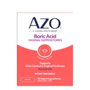 AZO® Borsäure Vaginal Suppositorien, hilft Odor Control und Intimate Health mit klinisch untersuchten Borsäure, Non-GMO, 30 Zähler