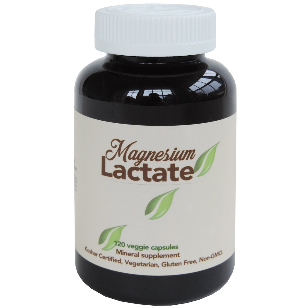 Magnesium Lactat 500 mg pro Servierung, 120 leicht zu schlucken kleine vegetarische Kapseln. Glutenfrei, Doktor formuliert. Hochverfügbare Formulierung. Hohe Absorption. Made in USA.