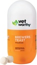 Vet Worthy Brewer Chewables für Hunde - Hunde tägliche Ergänzung zu gesunden Haut und Mantel - Brauer Ergänzung mit Zink, Eisen, Vitamin B Complex - Knoblauch Flavored, 300 Tabletten
