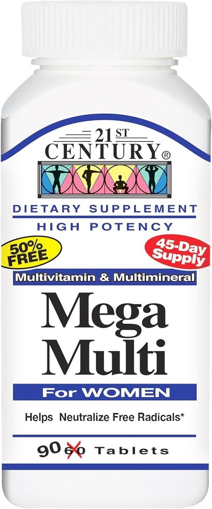 21st Century Mega Multi für Frauen, 90 Tabs