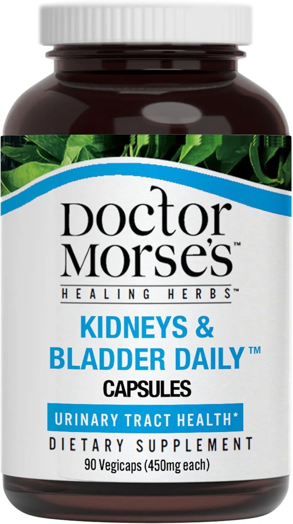 Doctor Morse's Kidney & Bladder Daily Cleanse - Unterstützung Urinary Tract Gesundheit & Elimination von Lymphe - Naturopath Formuliert - Cordyceps Pilz, Juniper Berry, Pferdeschwanz Kräuter - 90 Kapseln