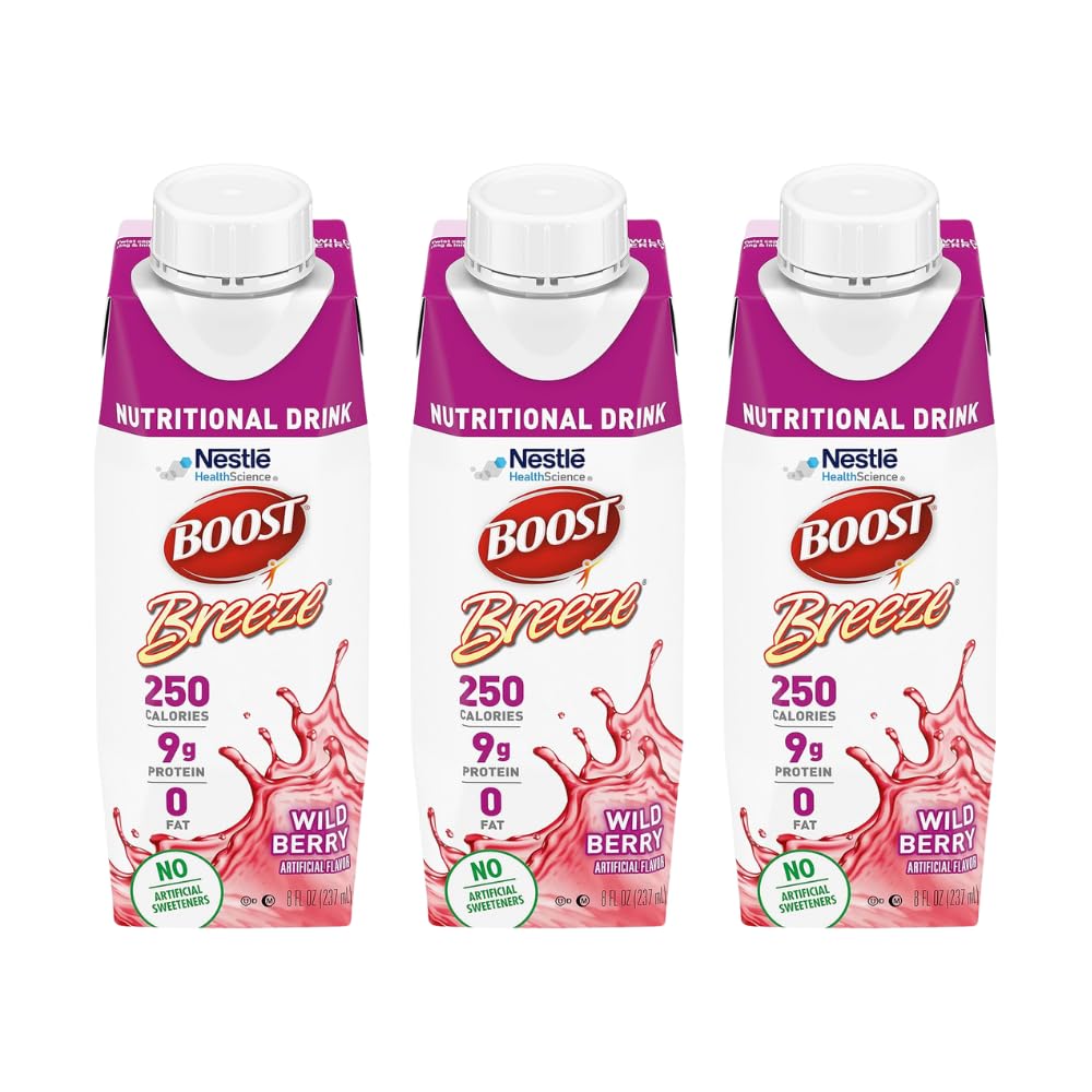Boost Breeze Nutritional Drink Wildberry, 8 Fl Oz (Pack mit 3)