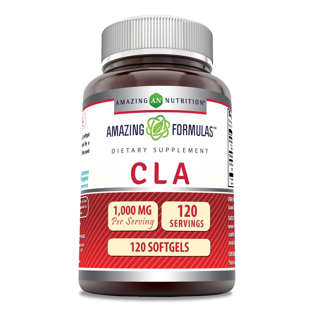 Erstaunliche Formeln CLA Aminosäure Ergänzung | 1000 Mg pro Servieren | Softgels | Non-GMO | Glutenfrei | Made in USA (1 Pack, 240 Count)