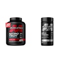 Muscletech Whey Protein Powder & Multivitamin für Immununterstützung - Nitro-Tech Muskelaufbau Formel mit Whey Protein Isolate & Peptides, 30g Protein, 3g Kreatin, 6.8g BCAAs und Platinum Multivitamin mit 18 Vitaminen & Minerale